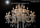 Lampu Gantung Crystal SJL 8838-12+6L.105cmH90 AS.BG